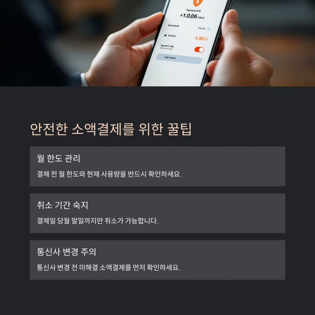 안전한 소액결제를 위한 꿀팁