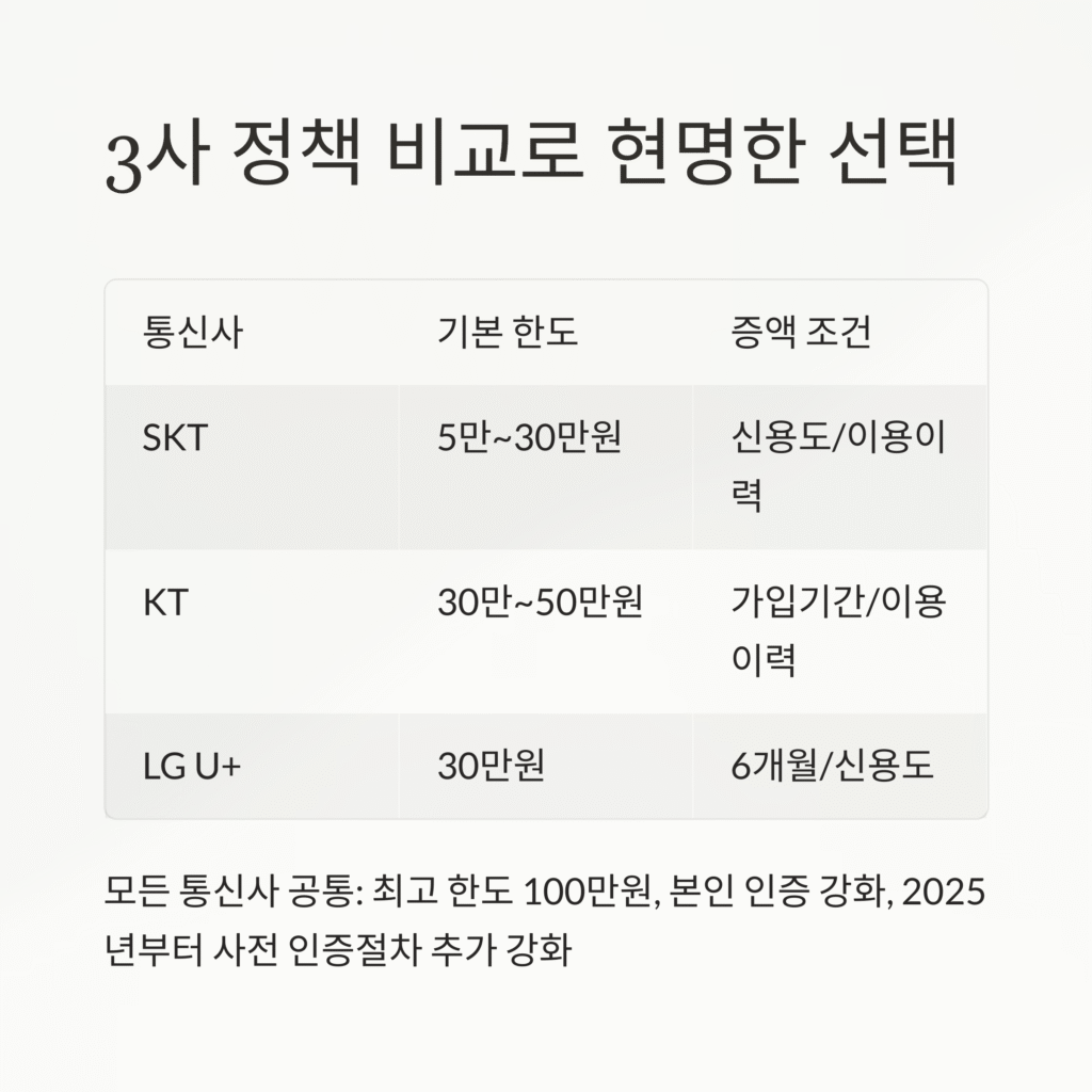 3사 정책 비교로 현명한 선택