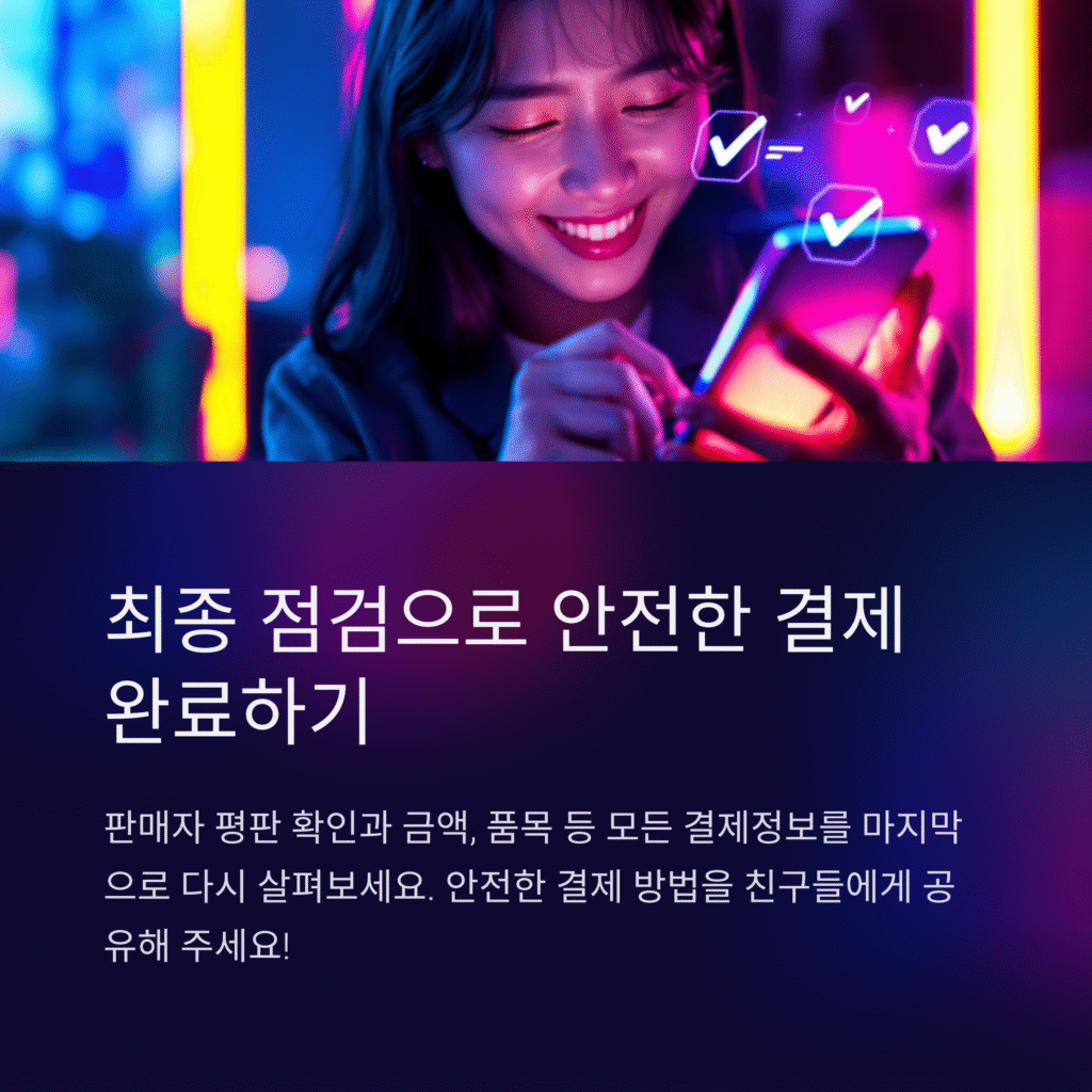 죄종 점검으로 안전한 결제 완료하기