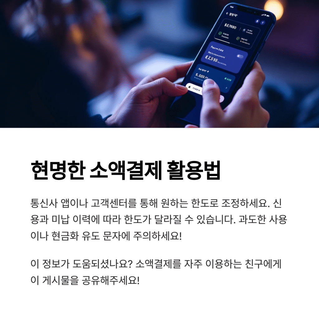 현명한 소액결제 활용법