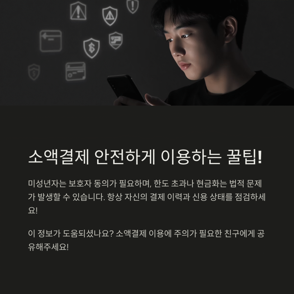 소액결제 안전하게 이용하는 꿀팁!