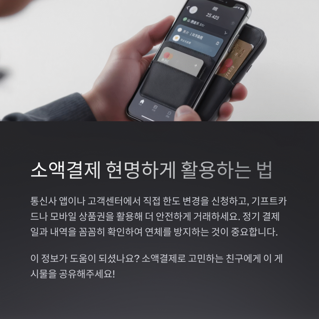 소액결제 현명하게 활용하는 법