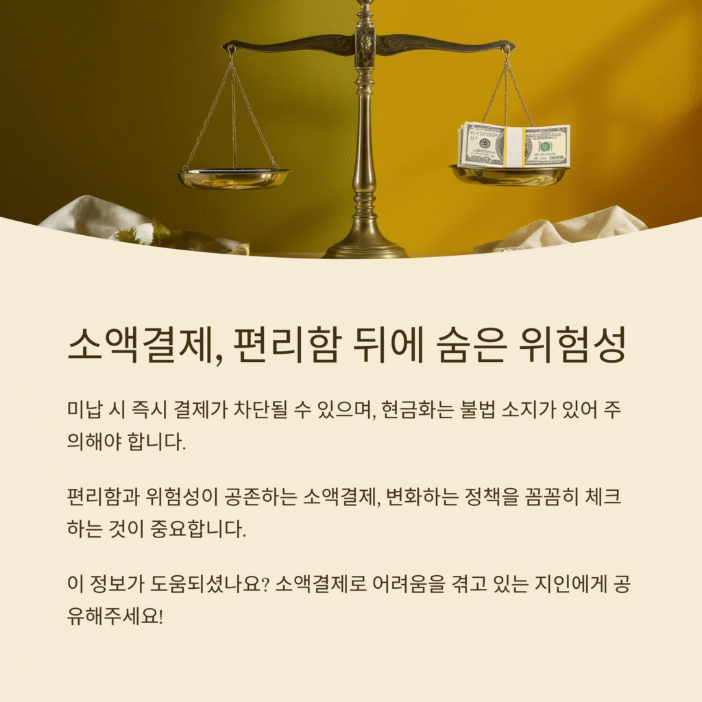 소액결제, 편리함 뒤에 숨은 위험성