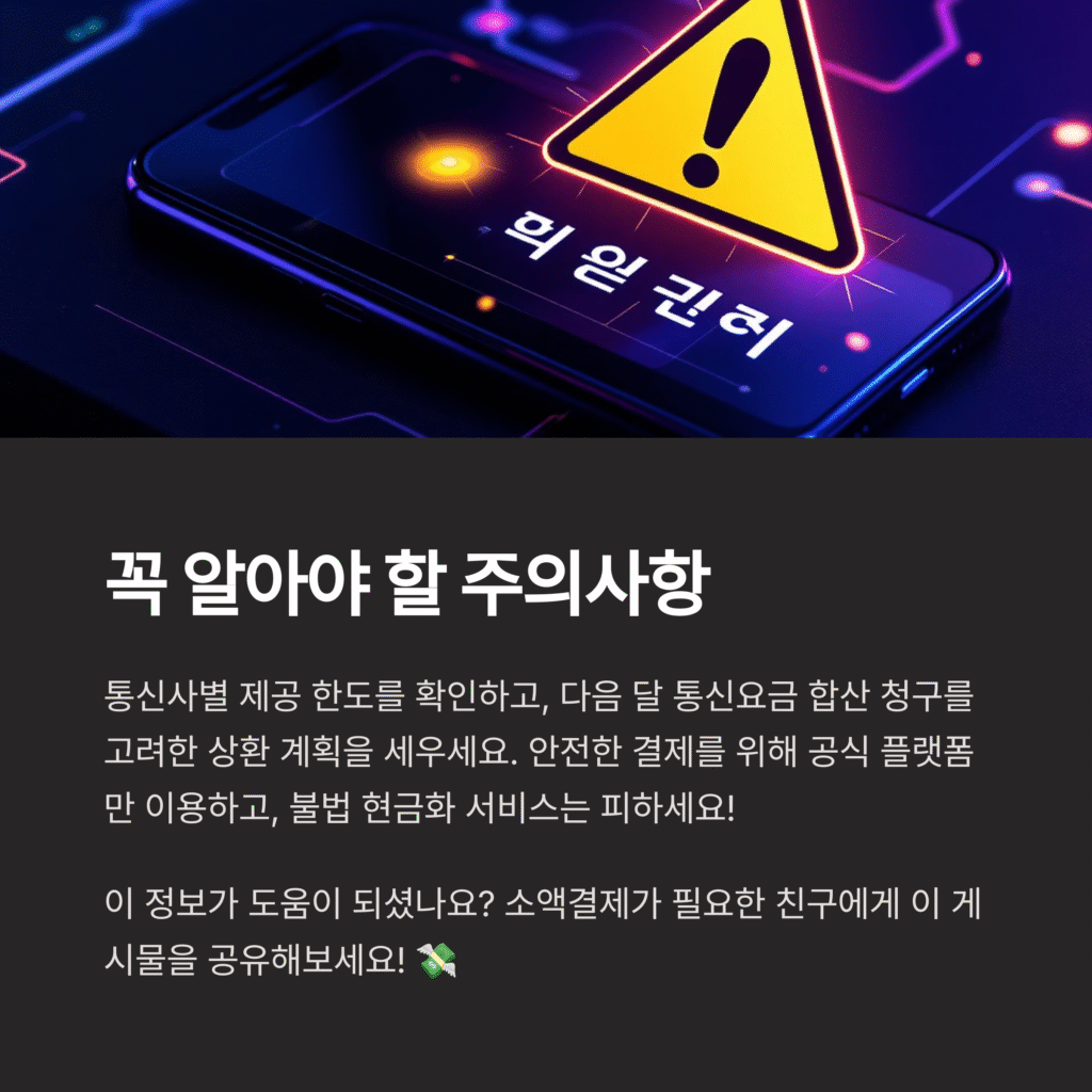 꼭 알아야 할 주의사항